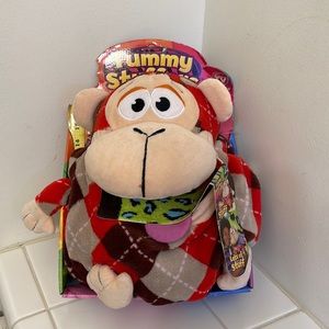 Tummy Stuffers Wild Ones Yummy Plaid Gorilla Plush Animal monkey